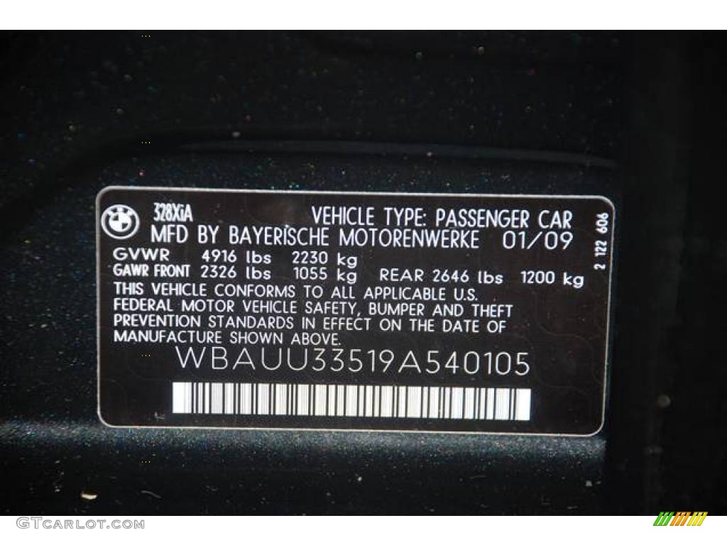 2009 3 Series 328xi Sport Wagon - Black Sapphire Metallic / Beige photo #5