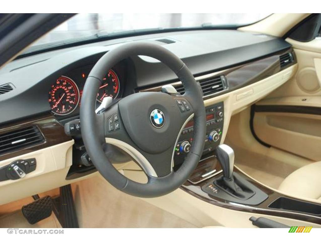2009 3 Series 328xi Sport Wagon - Black Sapphire Metallic / Beige photo #7
