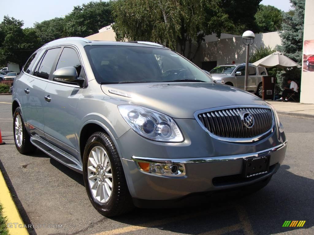 2008 Enclave CXL AWD - Blue Gold Crystal Metallic / Ebony/Ebony photo #3