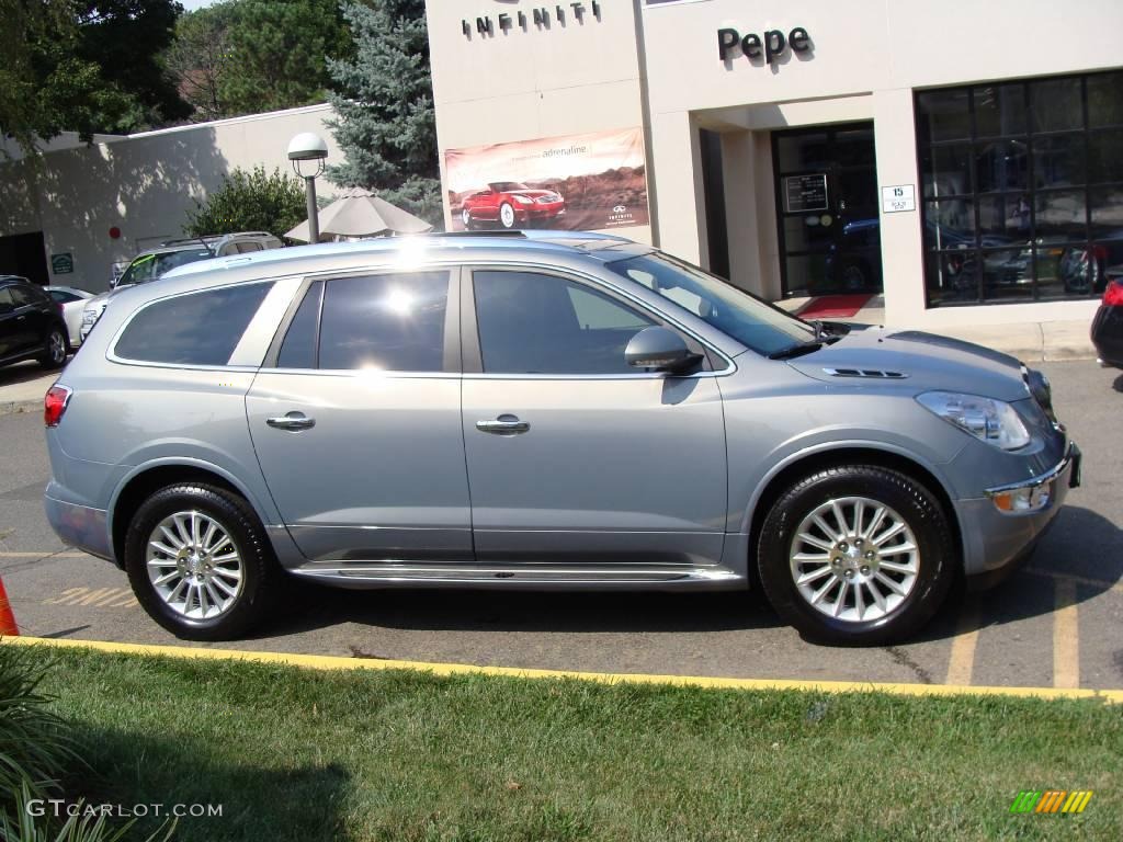 2008 Enclave CXL AWD - Blue Gold Crystal Metallic / Ebony/Ebony photo #4