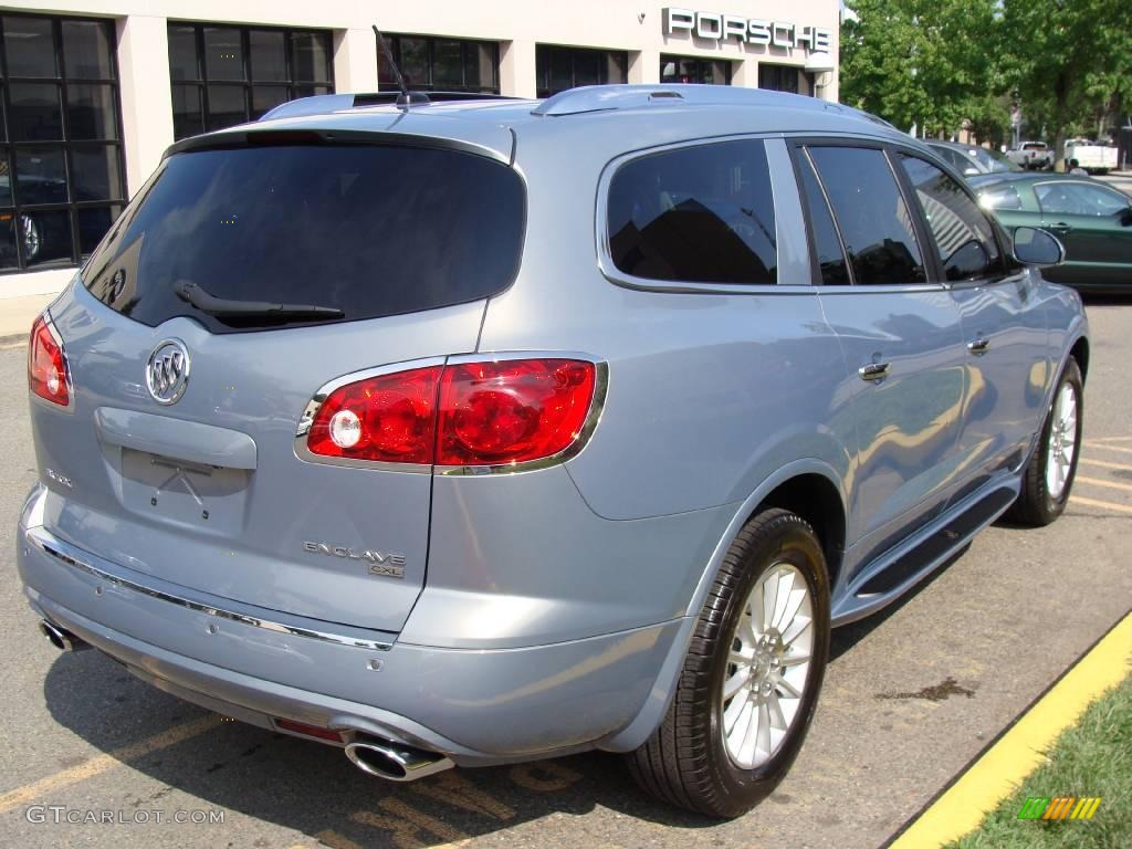 2008 Enclave CXL AWD - Blue Gold Crystal Metallic / Ebony/Ebony photo #5