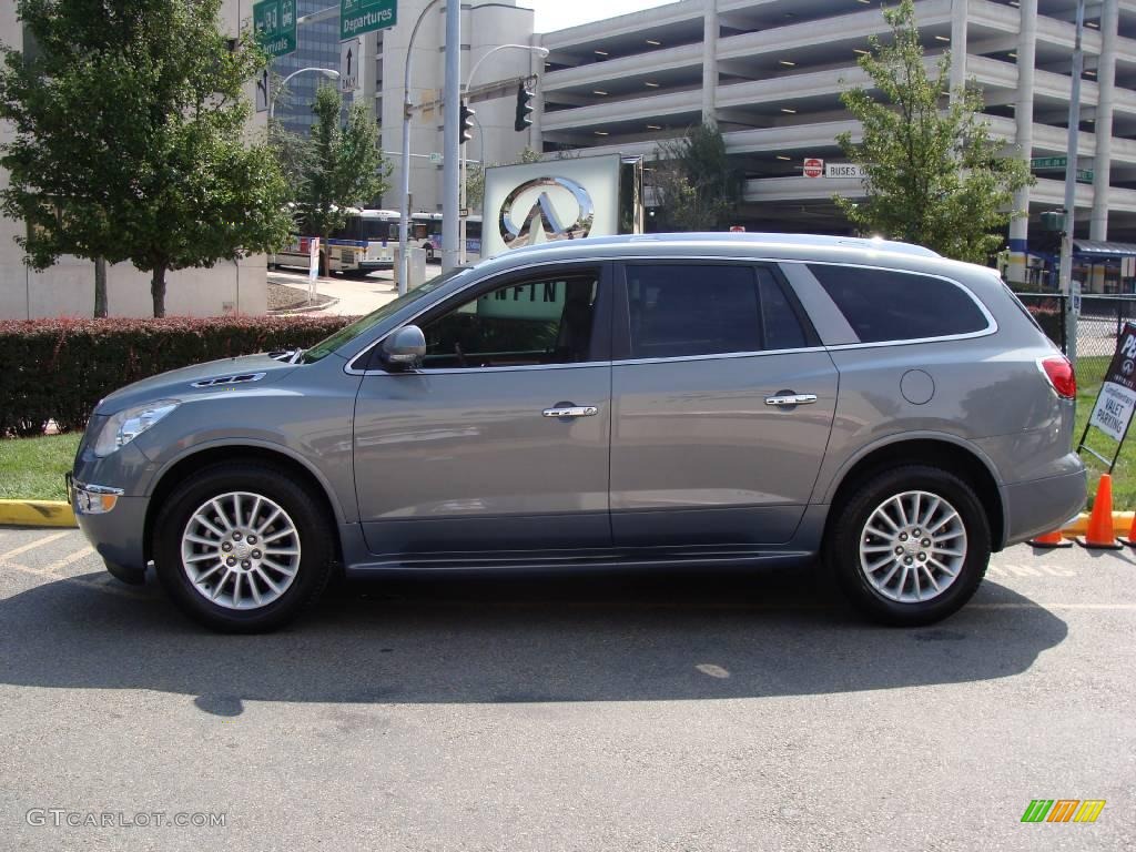 2008 Enclave CXL AWD - Blue Gold Crystal Metallic / Ebony/Ebony photo #8