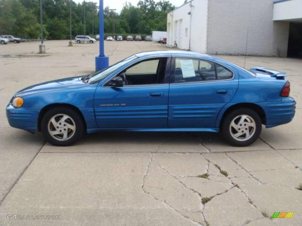 2000 Grand Am SE Sedan - Medium Gulf Blue Metallic / Dark Pewter photo #1
