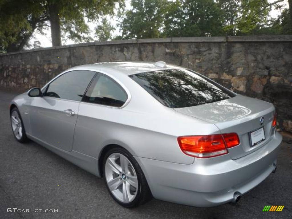 2007 3 Series 335i Coupe - Titanium Silver Metallic / Black photo #3