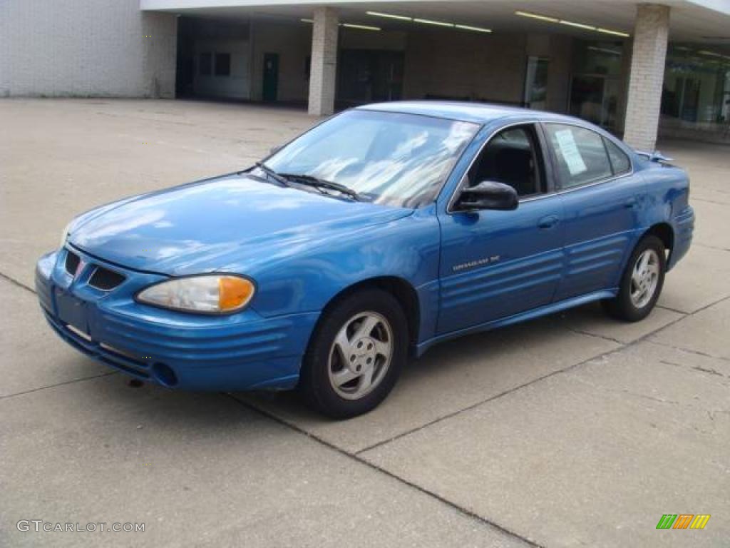 2000 Grand Am SE Sedan - Medium Gulf Blue Metallic / Dark Pewter photo #2