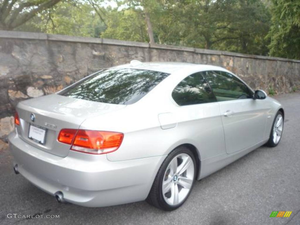 2007 3 Series 335i Coupe - Titanium Silver Metallic / Black photo #4