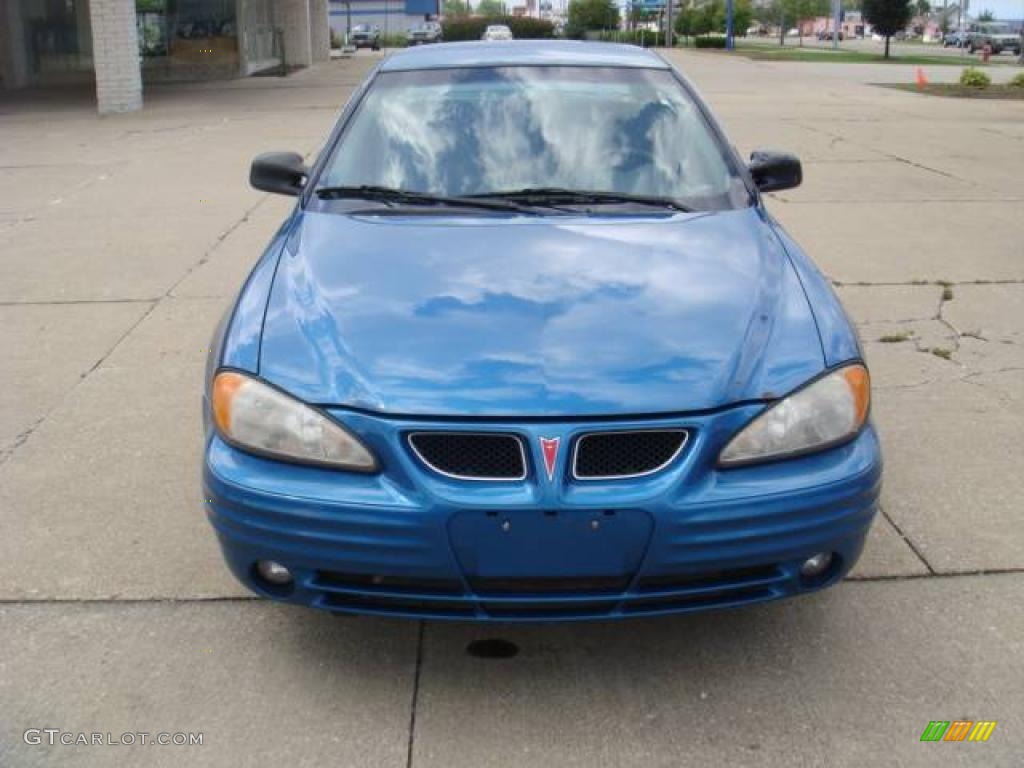 2000 Grand Am SE Sedan - Medium Gulf Blue Metallic / Dark Pewter photo #3
