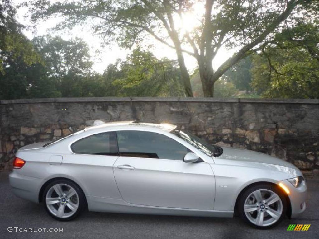 2007 3 Series 335i Coupe - Titanium Silver Metallic / Black photo #11