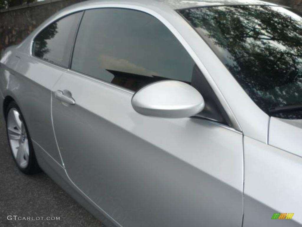 2007 3 Series 335i Coupe - Titanium Silver Metallic / Black photo #14