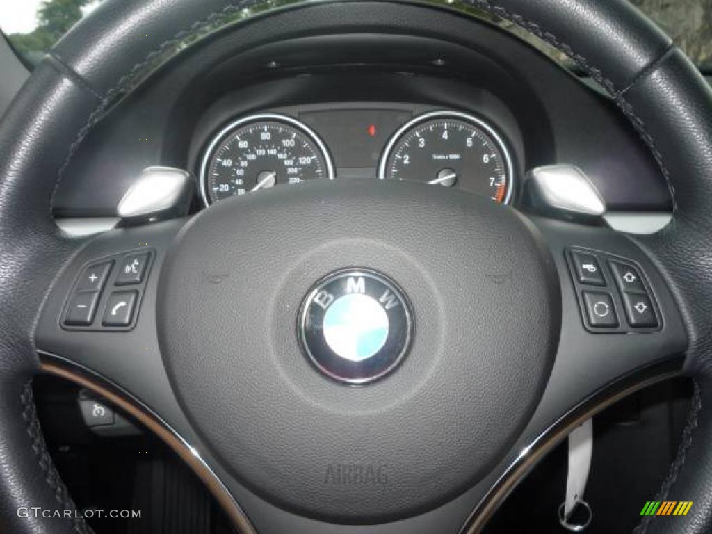 2007 3 Series 335i Coupe - Titanium Silver Metallic / Black photo #17