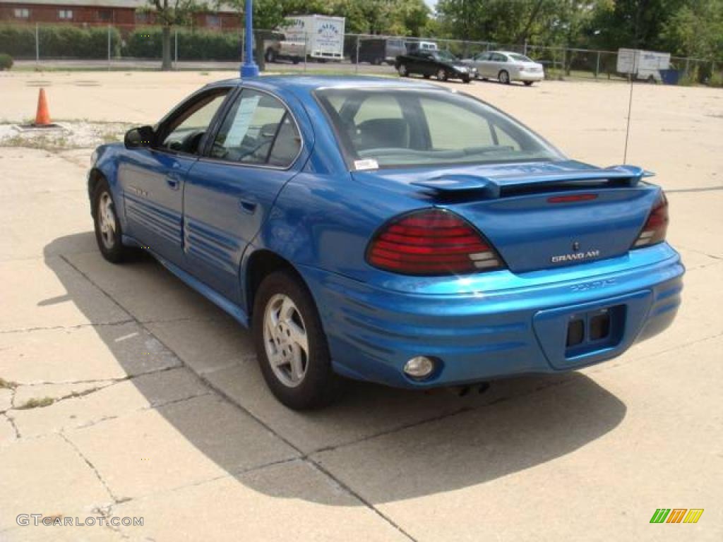 2000 Grand Am SE Sedan - Medium Gulf Blue Metallic / Dark Pewter photo #7