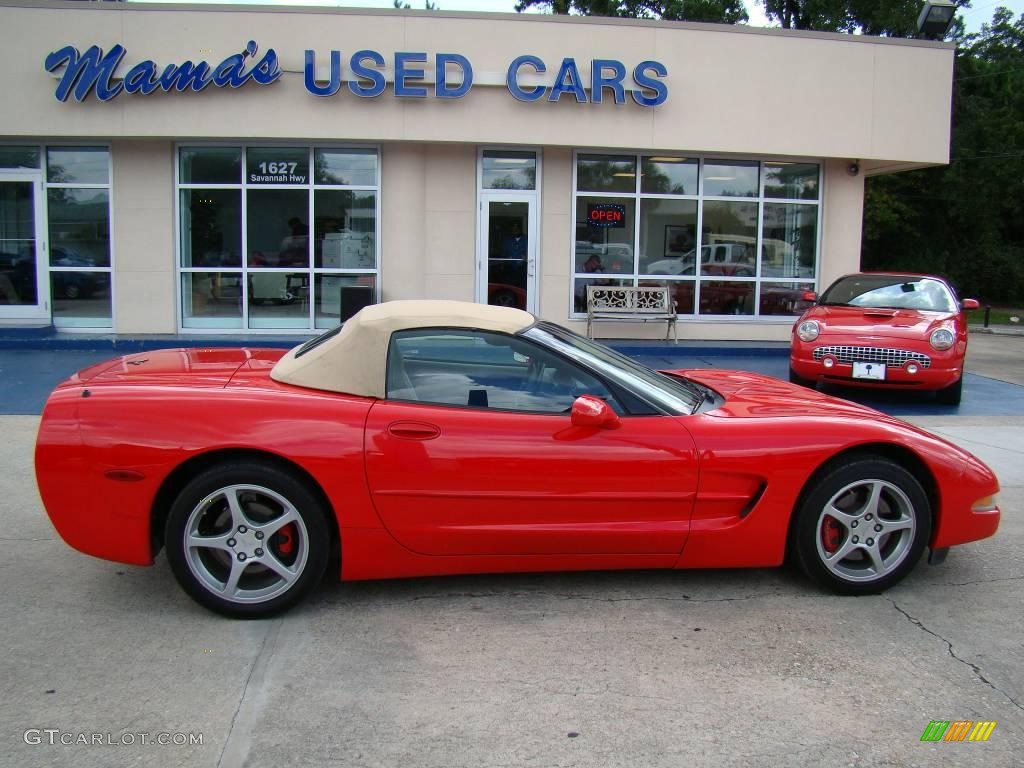 2000 Corvette Convertible - Torch Red / Light Oak photo #1