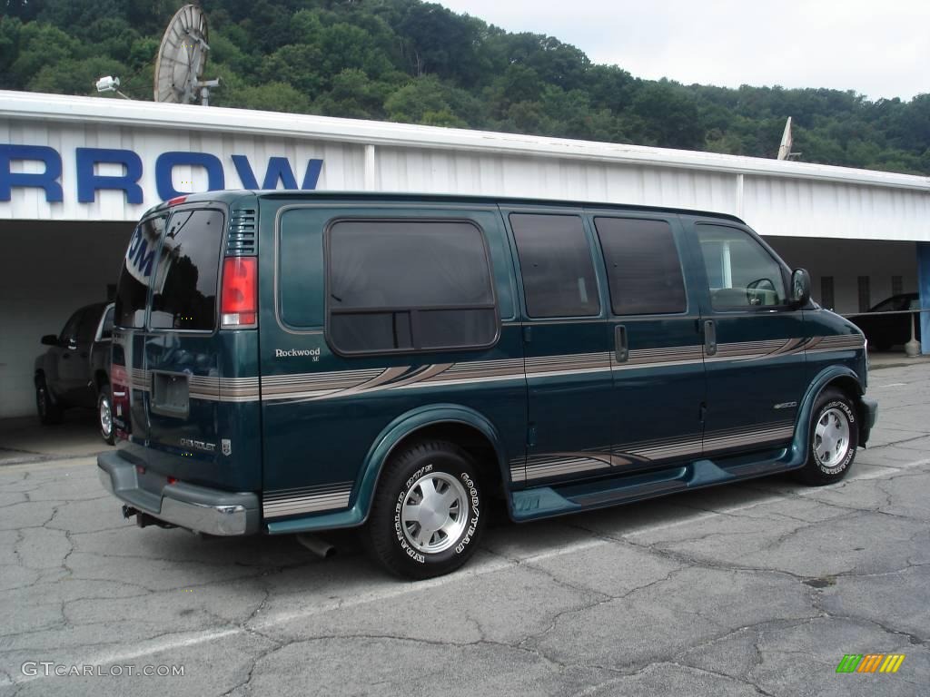 1999 Express 1500 Passenger Conversion Van - Medium Fernmist Green Metallic / Neutral photo #2
