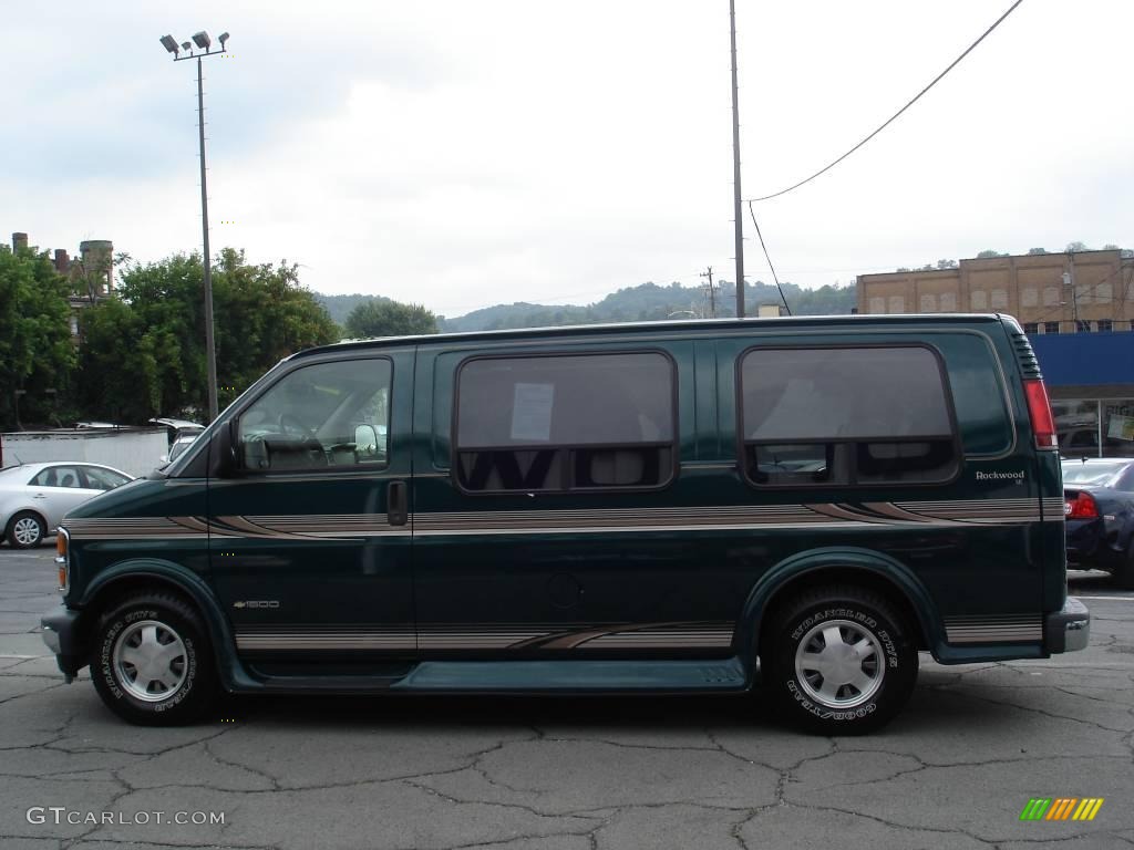 1999 Express 1500 Passenger Conversion Van - Medium Fernmist Green Metallic / Neutral photo #5