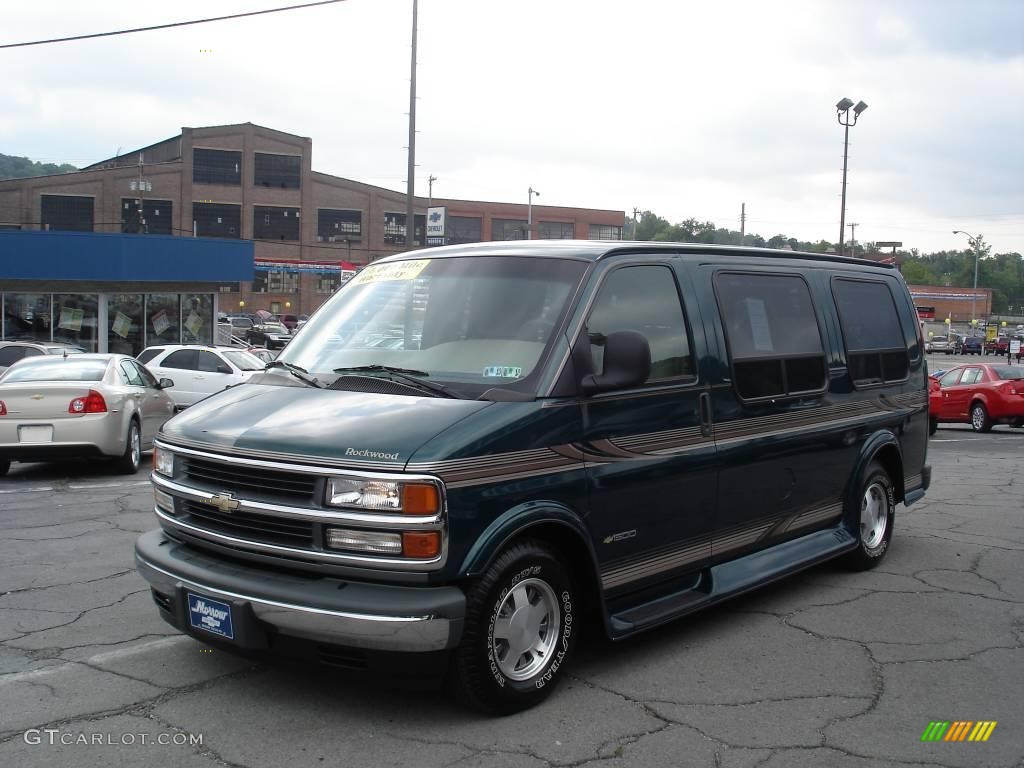 1999 Express 1500 Passenger Conversion Van - Medium Fernmist Green Metallic / Neutral photo #13