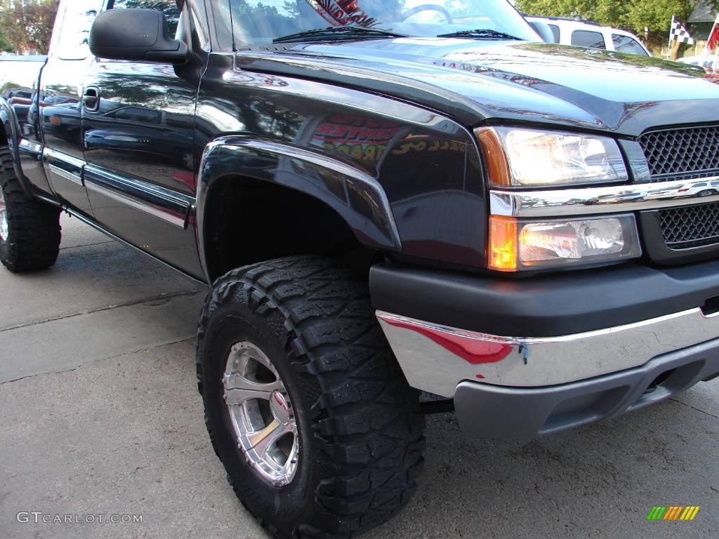 2003 Silverado 1500 LT Extended Cab 4x4 - Dark Gray Metallic / Medium Gray photo #4