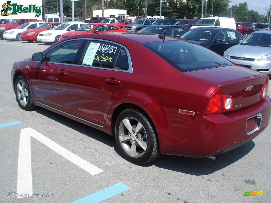 2008 Malibu LT Sedan - Red Jewel Tint Coat / Ebony photo #5