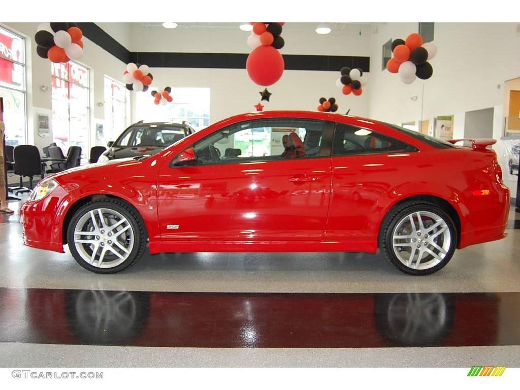2008 Cobalt SS Coupe - Victory Red / Ebony/Red photo #3