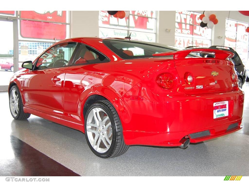2008 Cobalt SS Coupe - Victory Red / Ebony/Red photo #4