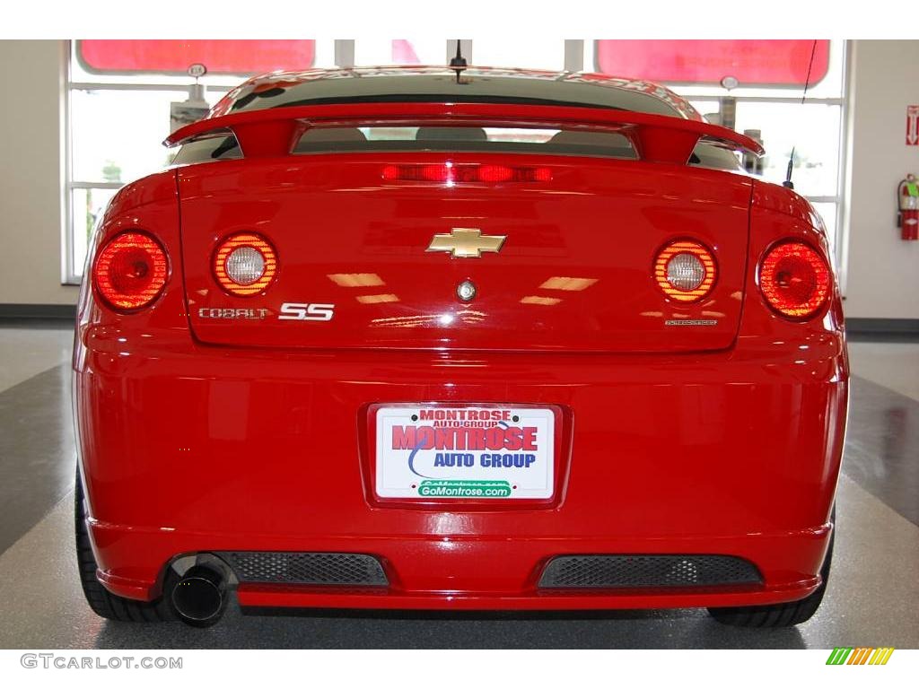 2008 Cobalt SS Coupe - Victory Red / Ebony/Red photo #5