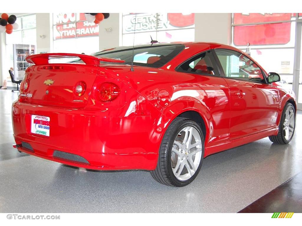2008 Cobalt SS Coupe - Victory Red / Ebony/Red photo #7