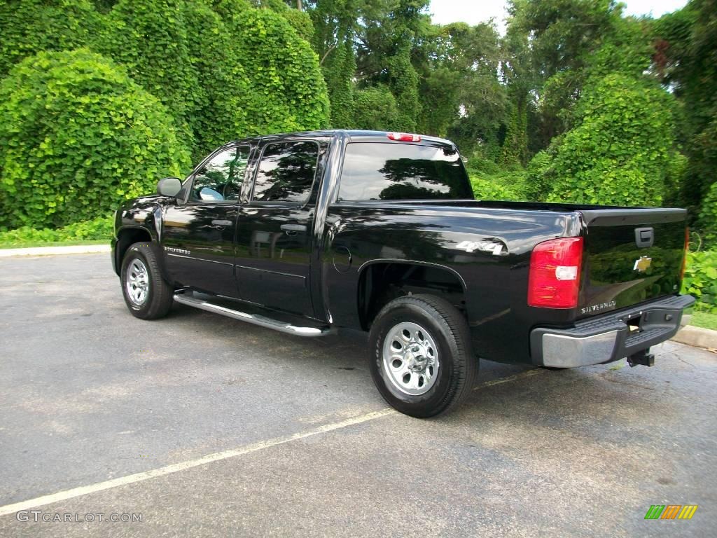 2007 Silverado 1500 LT Crew Cab 4x4 - Black / Ebony Black photo #5