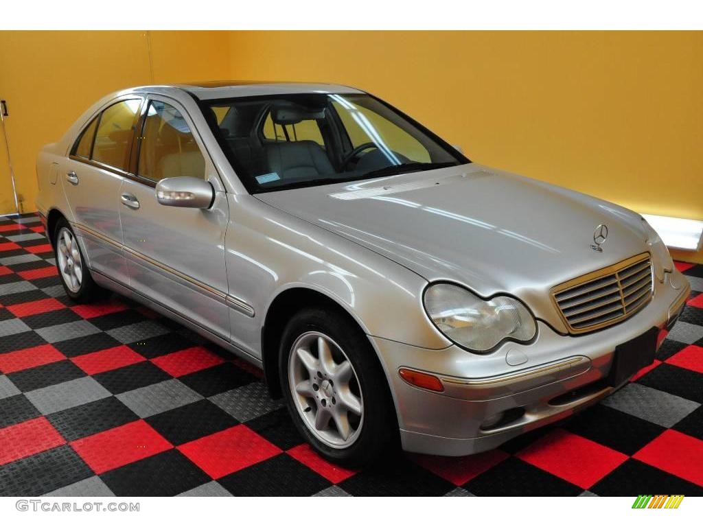 2001 C 320 Sedan - Brilliant Silver Metallic / Ash photo #1