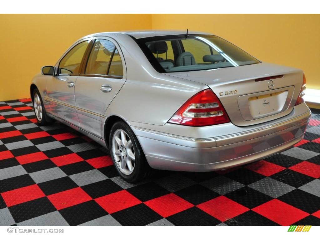 2001 C 320 Sedan - Brilliant Silver Metallic / Ash photo #4