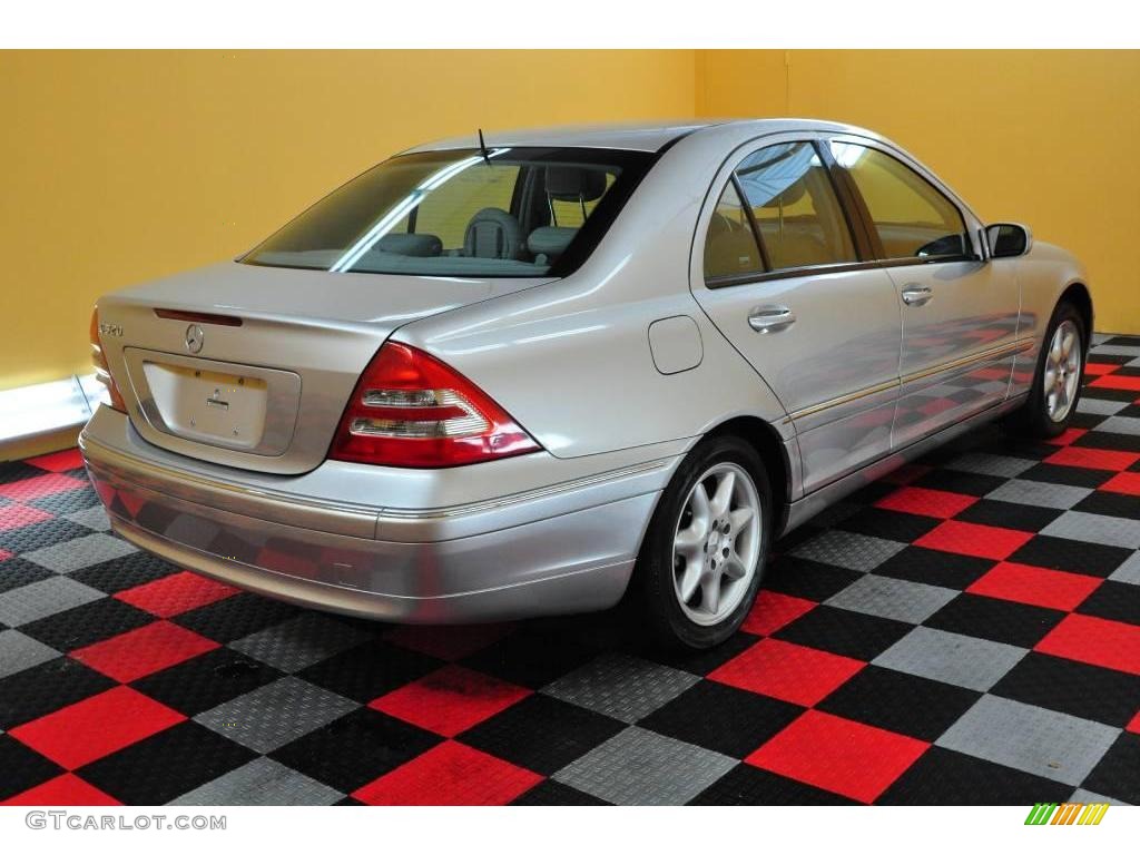 2001 C 320 Sedan - Brilliant Silver Metallic / Ash photo #6