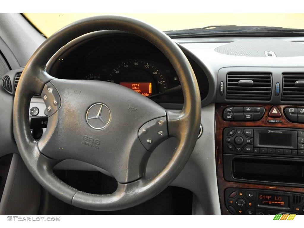 2001 C 320 Sedan - Brilliant Silver Metallic / Ash photo #7