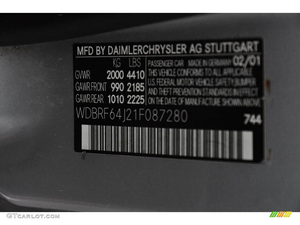 2001 C 320 Sedan - Brilliant Silver Metallic / Ash photo #17