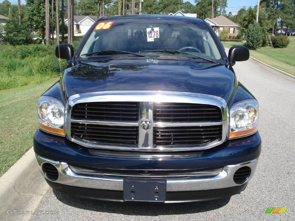 2006 Ram 1500 SLT Quad Cab - Patriot Blue Pearl / Medium Slate Gray photo #2