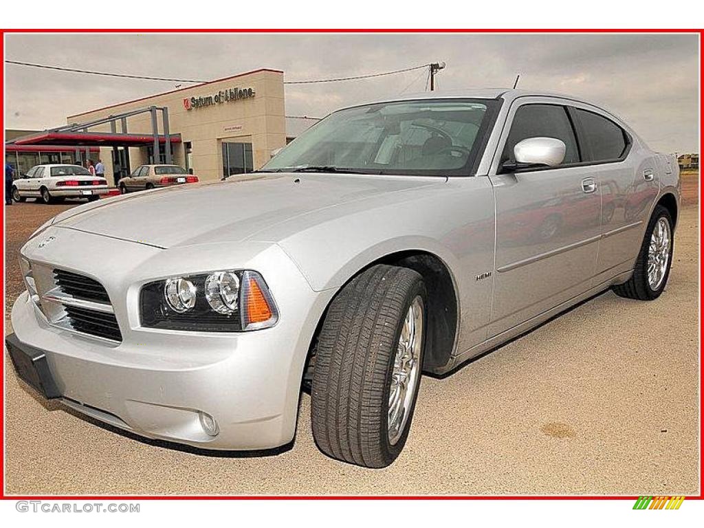 2008 Charger R/T - Bright Silver Metallic / Dark Slate Gray photo #1