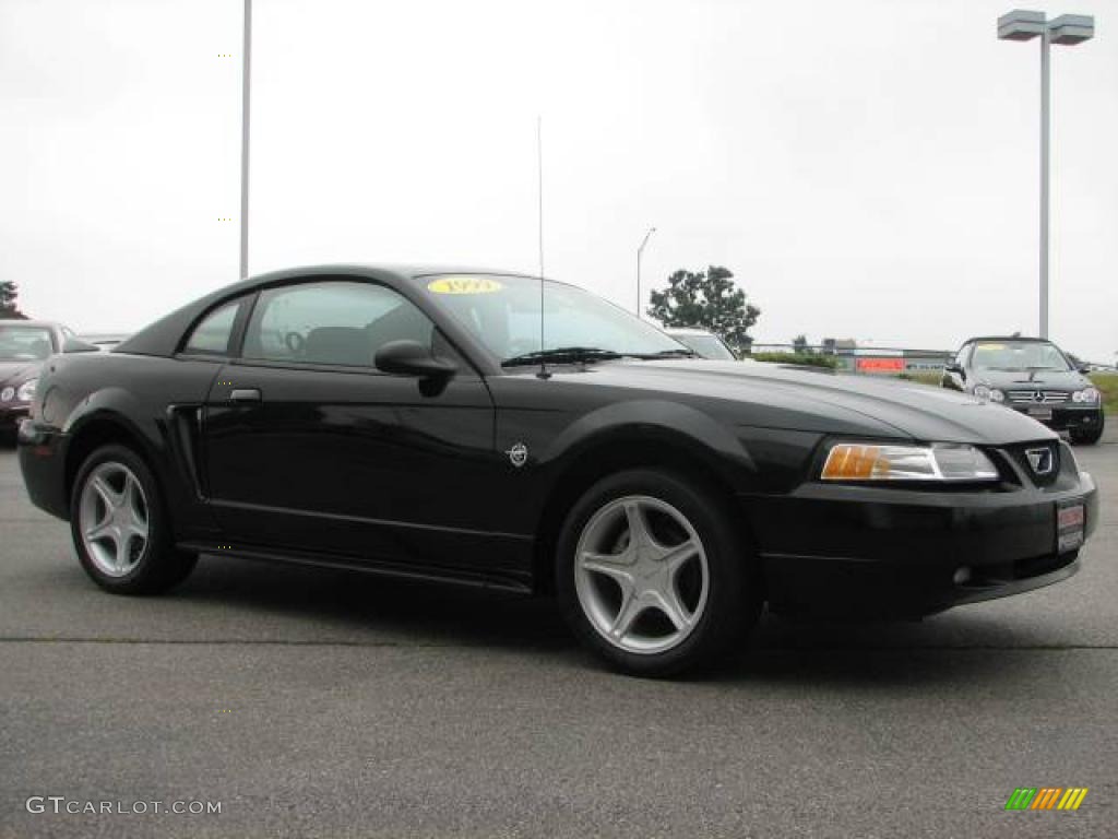 1999 Mustang GT Coupe - Black / Medium Parchment photo #3