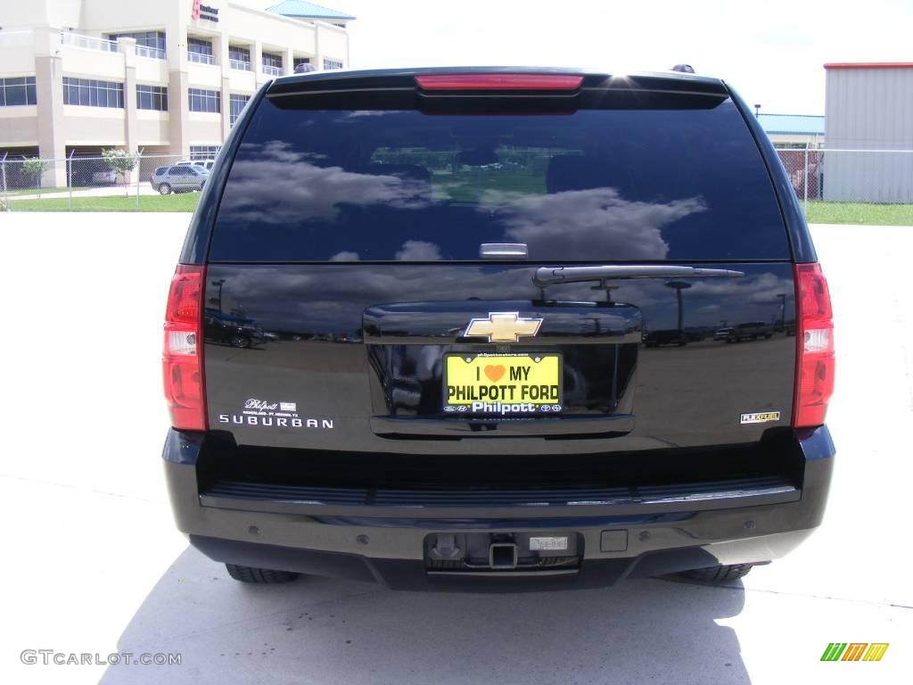 2007 Suburban 1500 Z71 4x4 - Black / Ebony photo #4