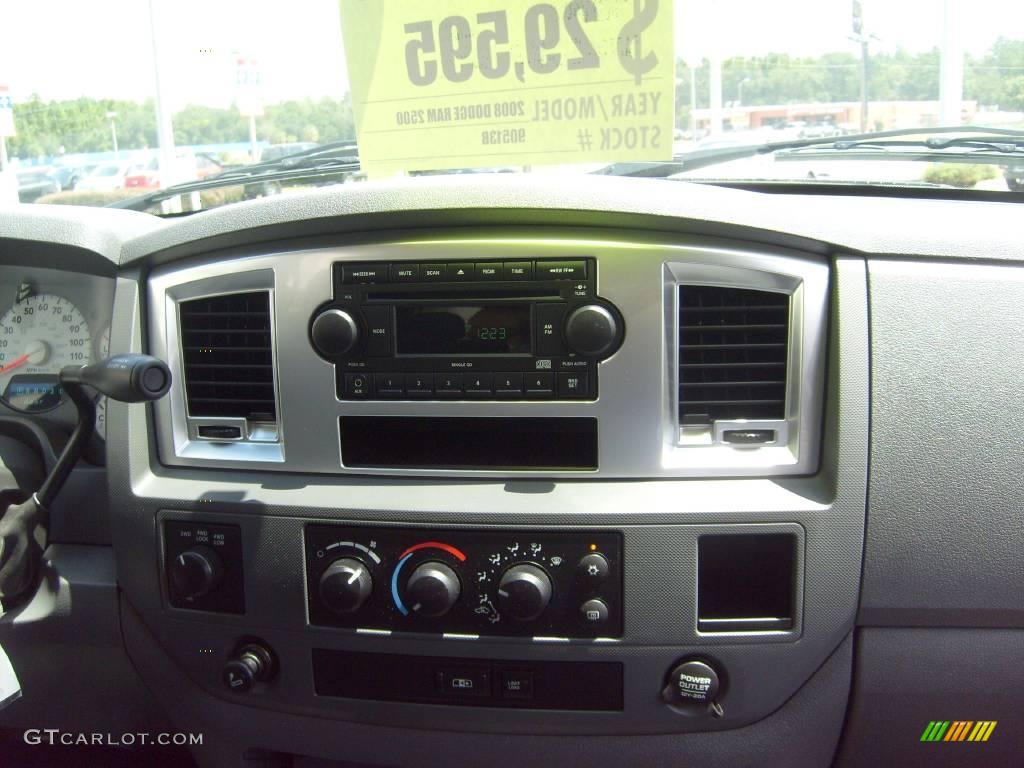 2008 Ram 2500 Big Horn Quad Cab 4x4 - Brilliant Black Crystal Pearl / Medium Slate Gray photo #26