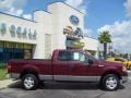 2004 Dark Toreador Red Metallic Ford F150 XLT SuperCab 4x4  photo #2