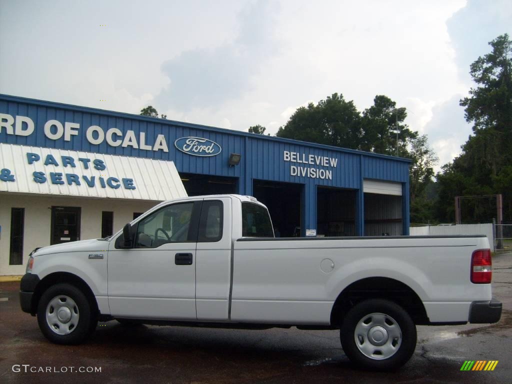 2005 F150 XL Regular Cab - Oxford White / Medium Flint Grey photo #6