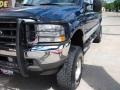 2002 Island Blue Metallic Ford F250 Super Duty XLT Crew Cab 4x4  photo #2