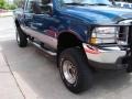 2002 Island Blue Metallic Ford F250 Super Duty XLT Crew Cab 4x4  photo #5