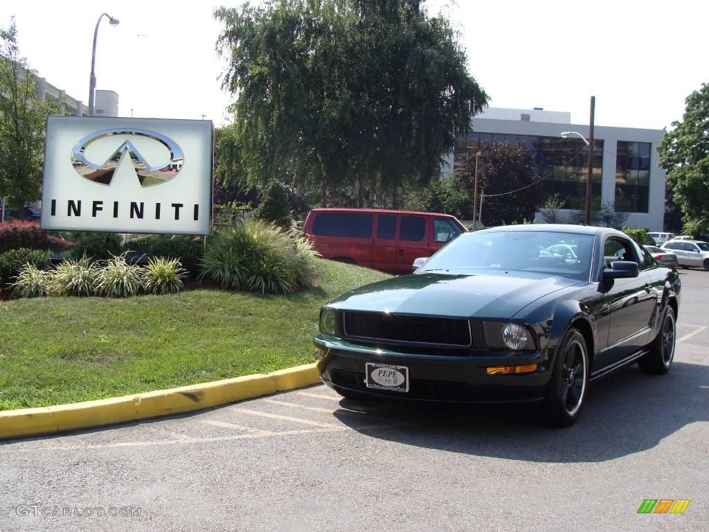 2008 Mustang Bullitt Coupe - Highland Green Metallic / Black photo #1