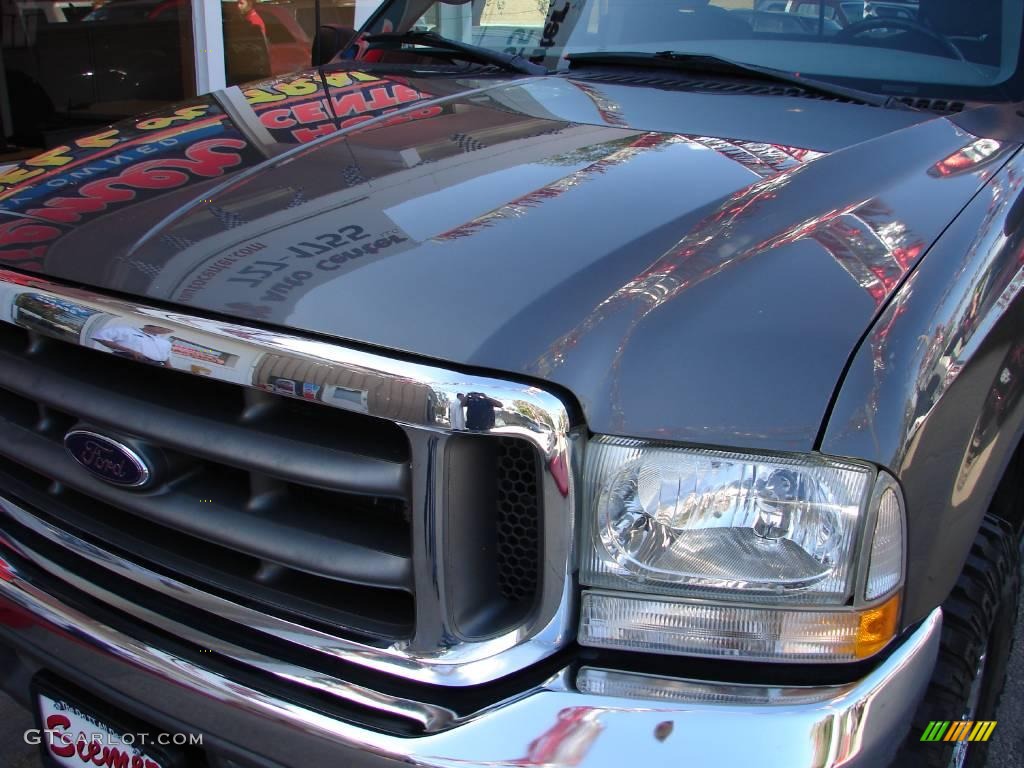 2002 F250 Super Duty XLT SuperCab 4x4 - Dark Shadow Grey Metallic / Medium Flint photo #21