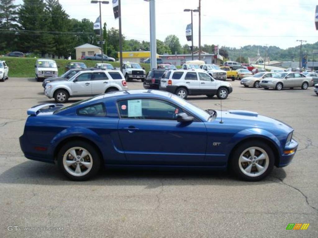 2008 Mustang GT Premium Coupe - Vista Blue Metallic / Dark Charcoal photo #5