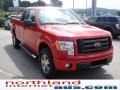2009 Bright Red Ford F150 STX SuperCab 4x4  photo #4