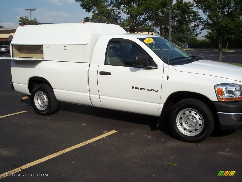 2006 Ram 1500 ST Regular Cab - Bright White / Medium Slate Gray photo #12