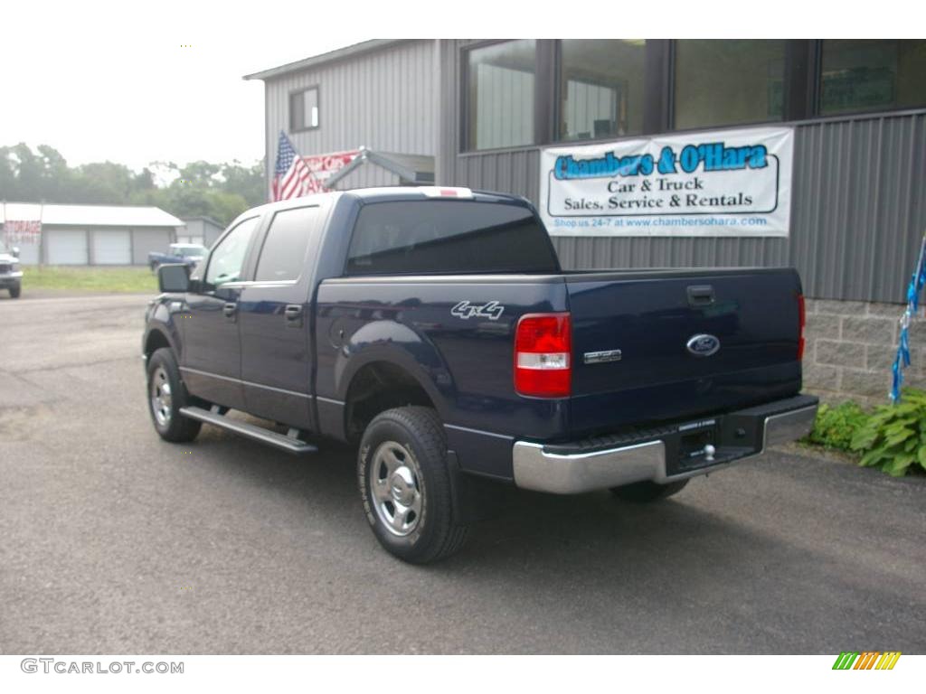 2005 F150 XLT SuperCrew 4x4 - True Blue Metallic / Medium Flint Grey photo #8