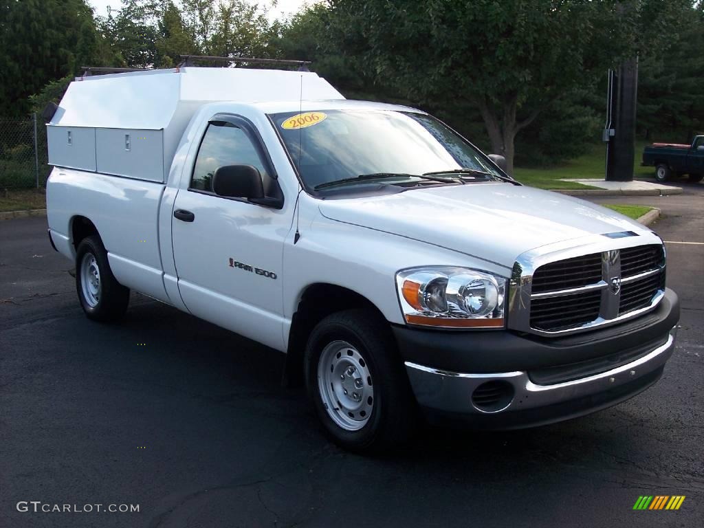 2006 Ram 1500 ST Regular Cab - Bright White / Medium Slate Gray photo #51