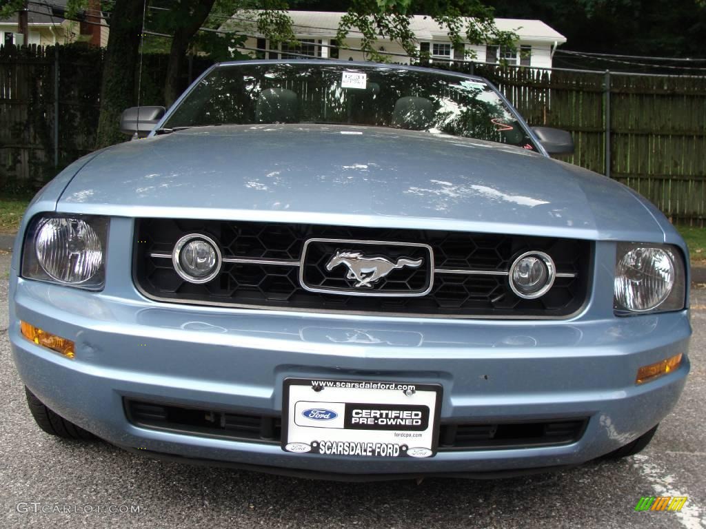 2006 Mustang V6 Premium Convertible - Windveil Blue Metallic / Dark Charcoal photo #1