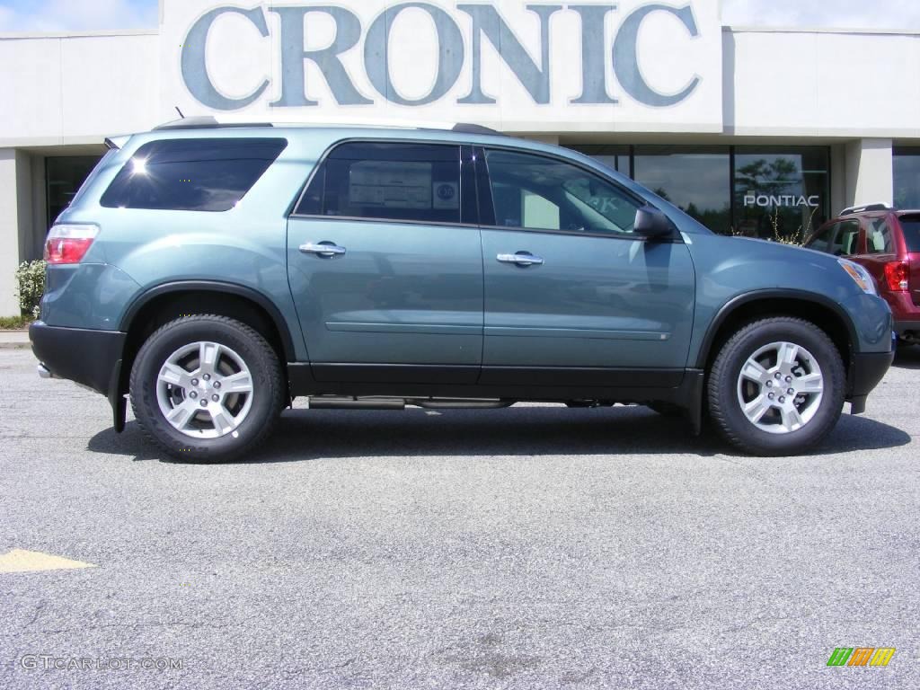 2010 Acadia SLE - Silver Green Metallic / Ebony photo #1