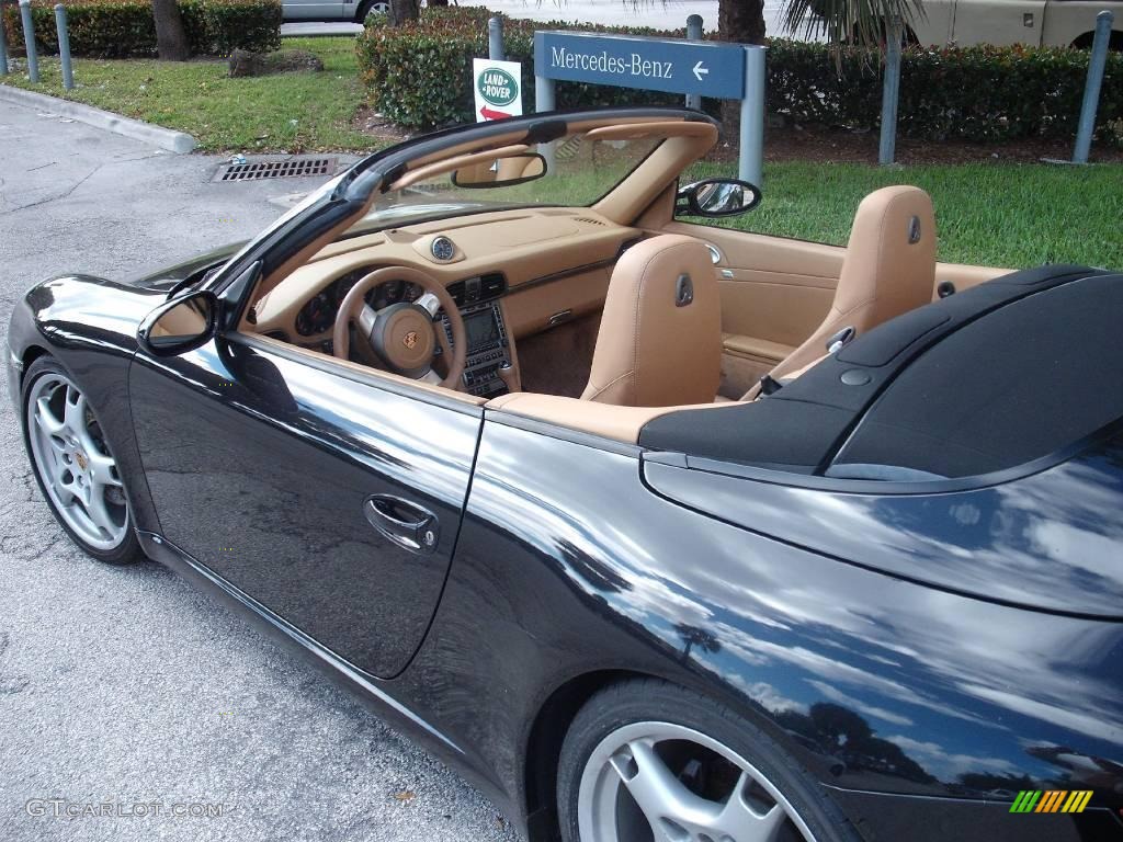 2005 911 Carrera Cabriolet - Black / Sand Beige photo #13